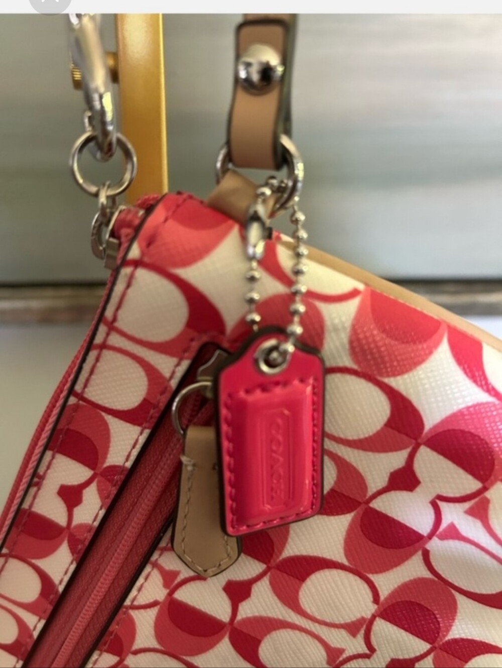 COACH Peyton Dream Signature C Go Go Wristlet/Clutch - Picture 6 of 8